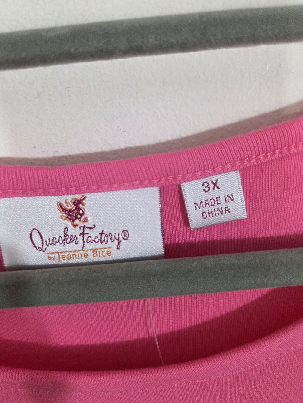NWT Quacker Factory Be Mine Rhinestone Top Pink Size 3X Valentines Day Hearts - Picture 5 of 10